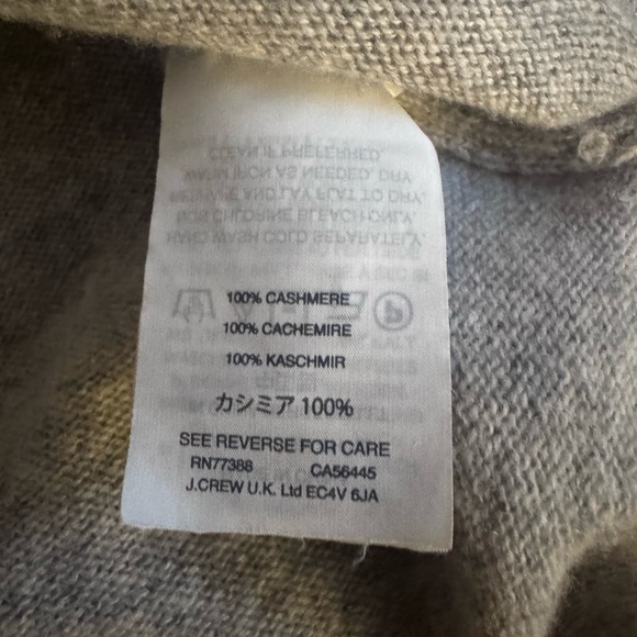 J Crew Cashmere Crewneck Sweater Light Gray size L - Picture 4 of 4